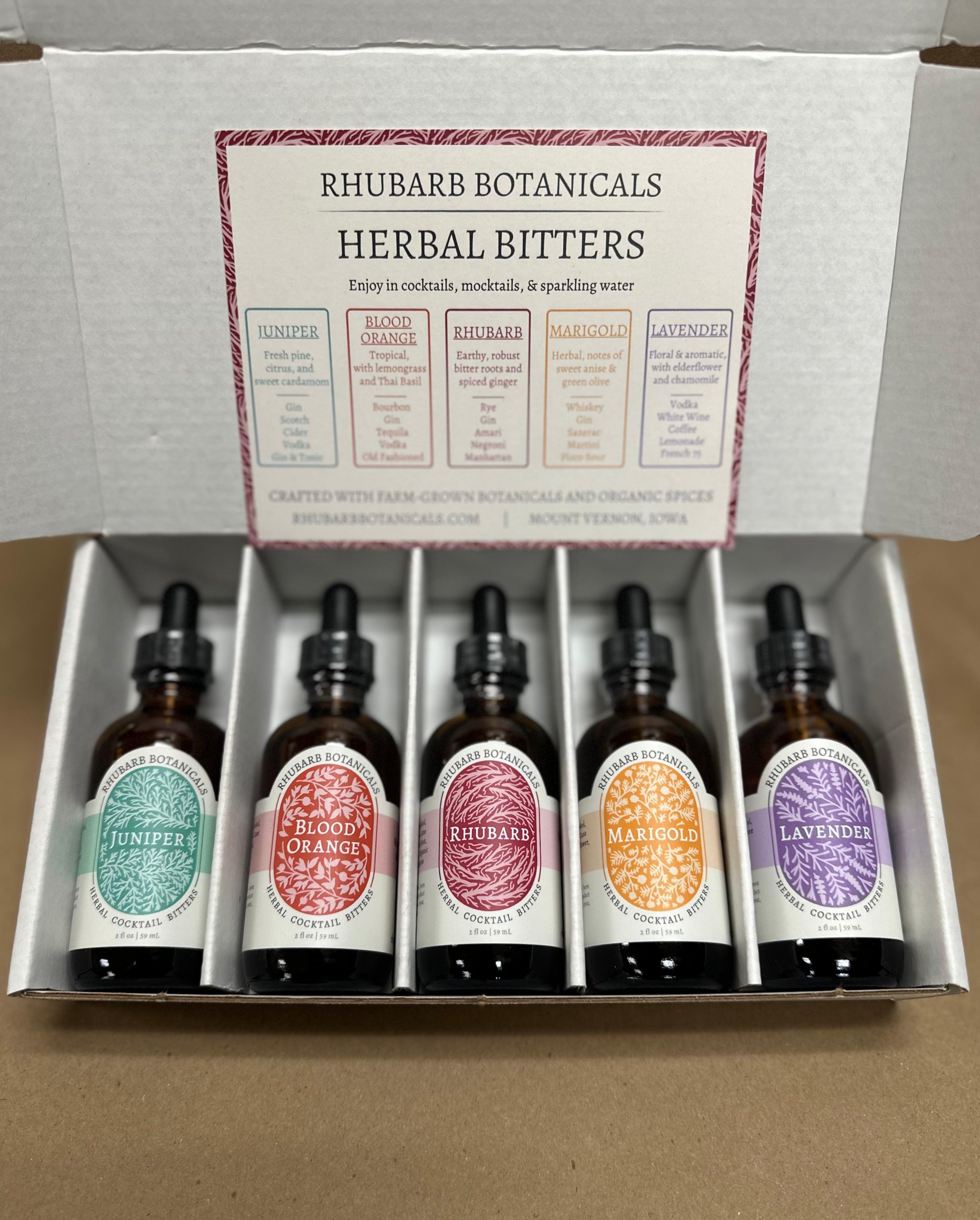 Herbal Cocktail Bitters - Complete Series – Rhubarb Botanicals